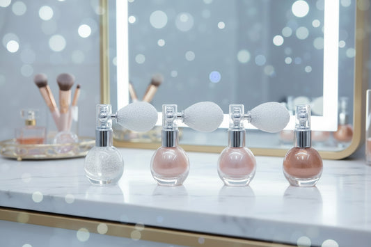 Sassy loose body shimmer, bronze spray