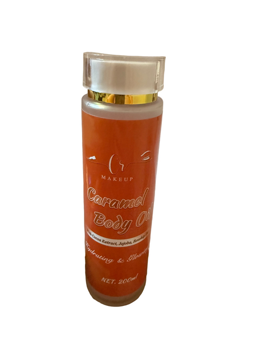 Caramel Body Oil with Cocoa extract, Jojoba and Rosehip oil